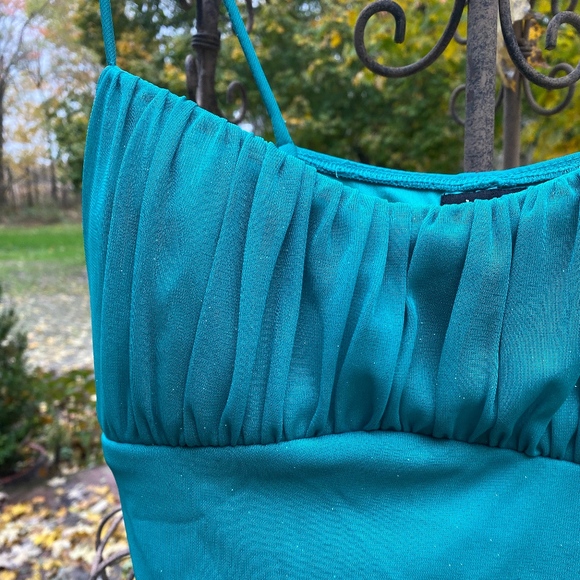 TURQUOISE PARTY DRESS - Picture 4 of 5